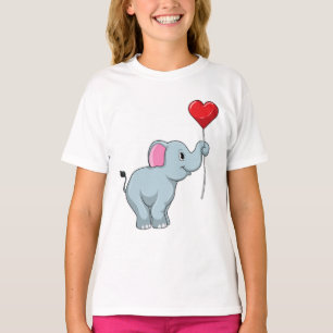T-shirt Eléphant avec ballon cardiaque