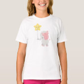 T-shirt Eléphant Avec Balloon, Couronne, Eléphant mignon,  (Devant)