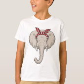 T-shirt Eléphant avec Bandana (Devant)
