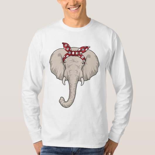T-shirt Eléphant avec Bandana (Devant)