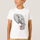 T-shirt Eléphant avec boisson (Devant)