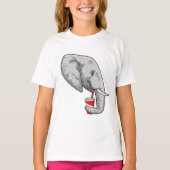 T-shirt Eléphant avec boisson (Devant)