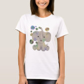 T-shirt Éléphant avec bulles de savon (Devant)