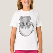 T-shirt Elephant avec la coupe (Devant)