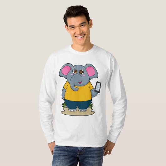 T-shirt Eléphant avec mobile (Devant entier)