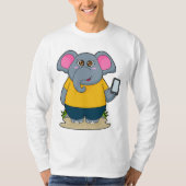 T-shirt Eléphant avec mobile (Devant)