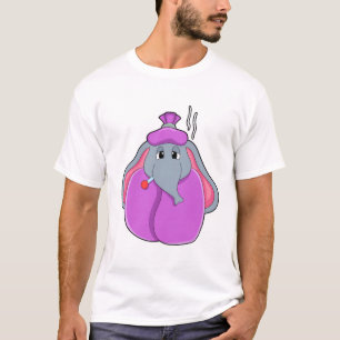 T-shirt Eléphant avec thermomètre à fièvre