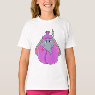 T-shirt Eléphant avec thermomètre à fièvre