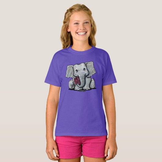 T-shirt Eléphant bébé KiniArt (Devant entier)
