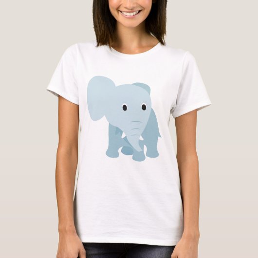 T-shirt Eléphant Bébé mignon (Devant)