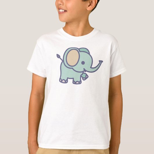 T-shirt Eléphant Bébé mignon (Devant)
