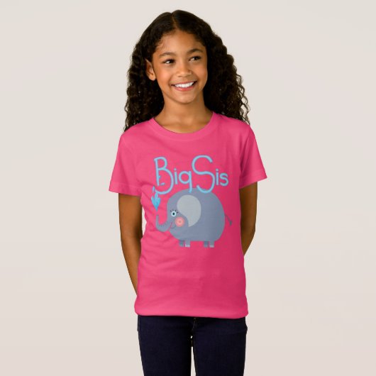 T-Shirt Elephant Big Sis (Devant entier)