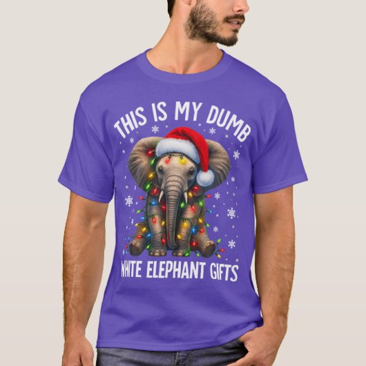 T-shirt Éléphant Blanc Pour Pyjamas Moins de 15 20 - class (Devant)