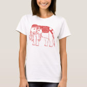 T-shirt Elephant blanc thaïlandais Erawan (Devant)