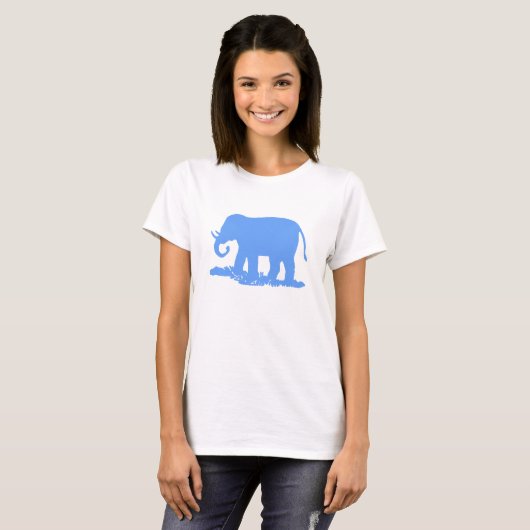 T-shirt Eléphant bleu (Devant entier)