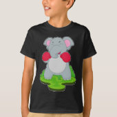 T-shirt Eléphant Boxer Gants de boxe Boxe (Devant)