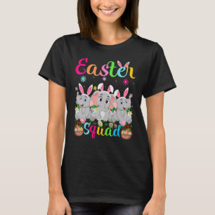 T-shirt Elephant Bunny Ear Easter Squad Elephant Happant E