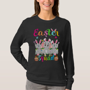 T-shirt Elephant Bunny Ear Easter Squad Elephant Happant E