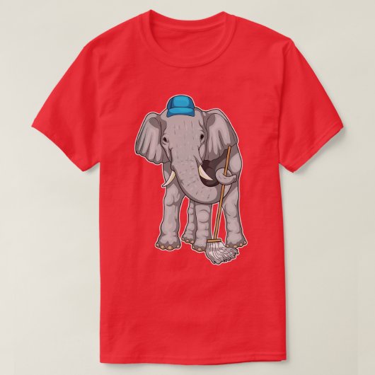 T-shirt Eléphant Cleaner (Design devant)