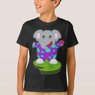 T-shirt Elephant Clown