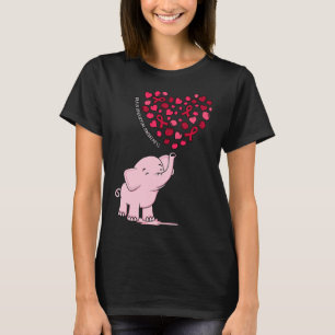 T-shirt Elephant Coeur Ruban Cerveau Aneurysme Sensibilisa