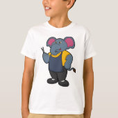 T-shirt Elephant coiffeur avec ciseaux (Devant)