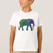 T-shirt Éléphant coloré (Devant)