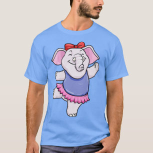 T-shirt Eléphant comme Ballerina avec jupe