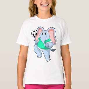 T-shirt Elephant comme joueur de football avec Soccer.PNG