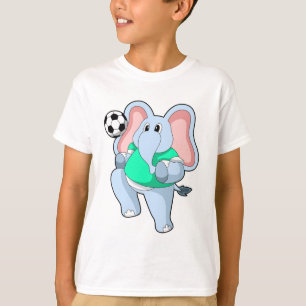 T-shirt Elephant comme joueur de football avec Soccer.PNG