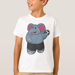 T-shirt Elephant comme joueur de handball avec Handball