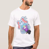 T-shirt Elephant comme vélo avec moto.PNG (Devant)