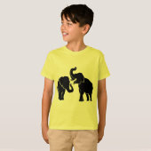 T-shirt Eléphant Couple (Devant entier)