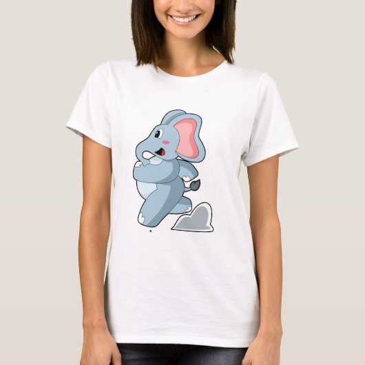T-shirt Eléphant coureur (Devant)