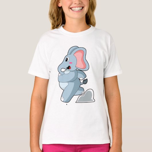 T-shirt Eléphant coureur (Devant)