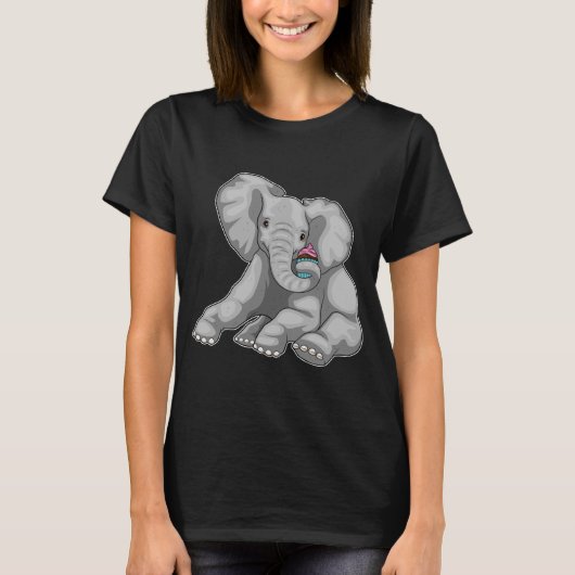 T-shirt Elephant Cupcake (Devant)