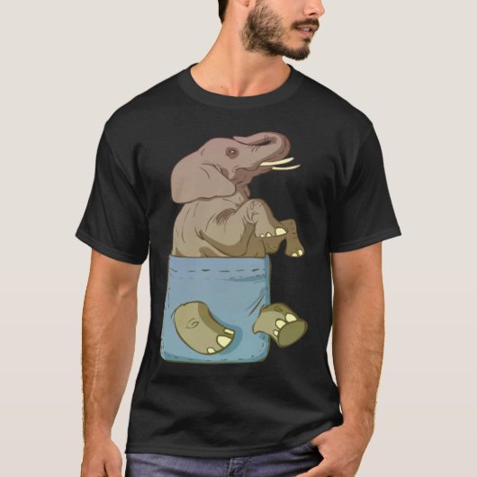 T-shirt Elephant Cute Animals for (Devant)