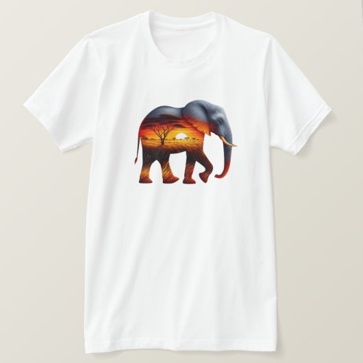 T-Shirt Éléphant d'Afrique (Design devant)