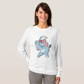 T-shirt Éléphant de baseball (Devant entier)