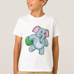 T-shirt Éléphant de bowling