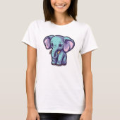 T-SHIRT ÉLÉPHANT DE CARTOON (Devant)