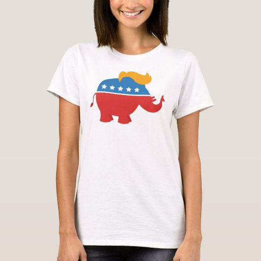 T-shirt Éléphant de GOP d'atout (Devant)