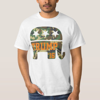 T-shirt Éléphant de républicain de camouflage de l'atout