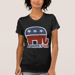 T-shirt Éléphant de républicain de Mitt Romney 2012 (cr