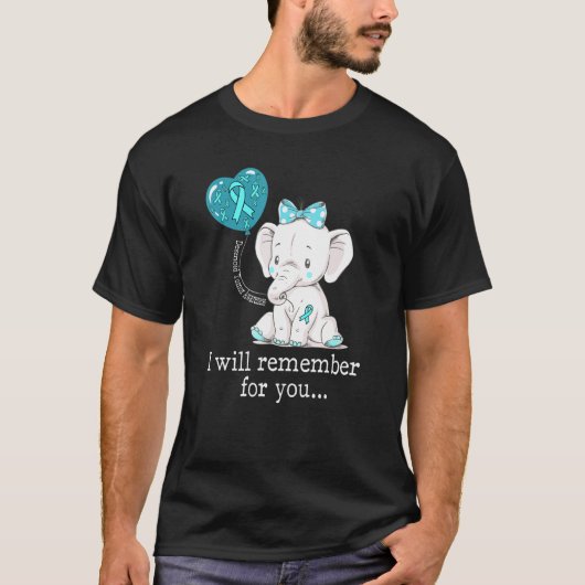 T-shirt Eléphant de sensibilisation à la tumeur desmoïde (Devant)