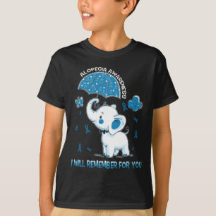 T-shirt Eléphant de sensibilisation à l'alopécie