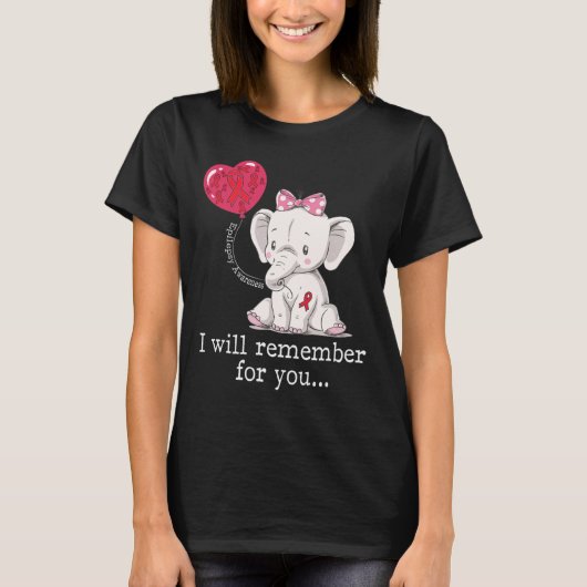 T-shirt Éléphant de sensibilisation à l'épilepsie (Devant)