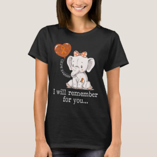 T-shirt Eléphant de sensibilisation à l'ESPC