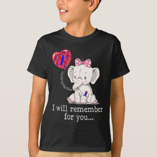 T-shirt Eléphant de sensibilisation aux maladies cardiaque