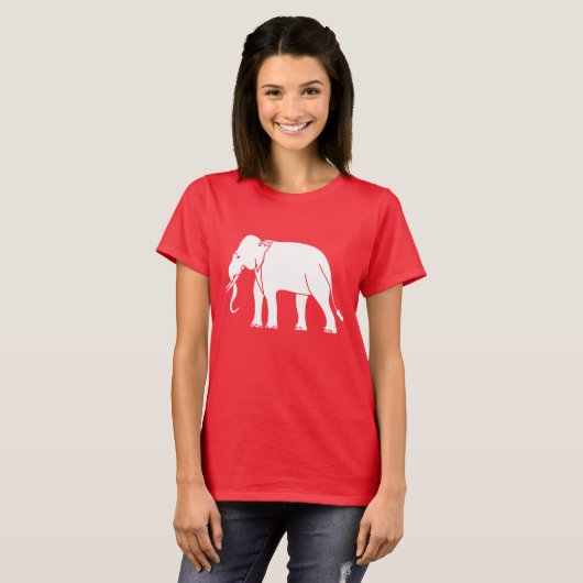 T-shirt Éléphant de Siamese (Devant entier)
